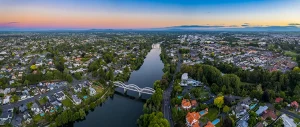 Aerial View of Hamilton City